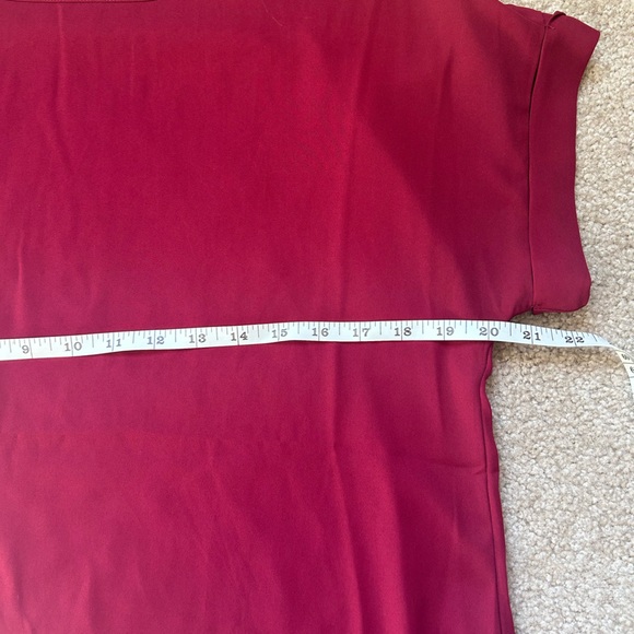 Zenena Outfitters Red Cuffed Sleeve Top-M - Picture 4 of 4